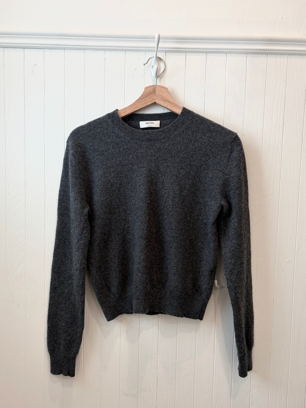 Aritzia Bare Casheme Bloor Sweater | Heather Charcoal, Small